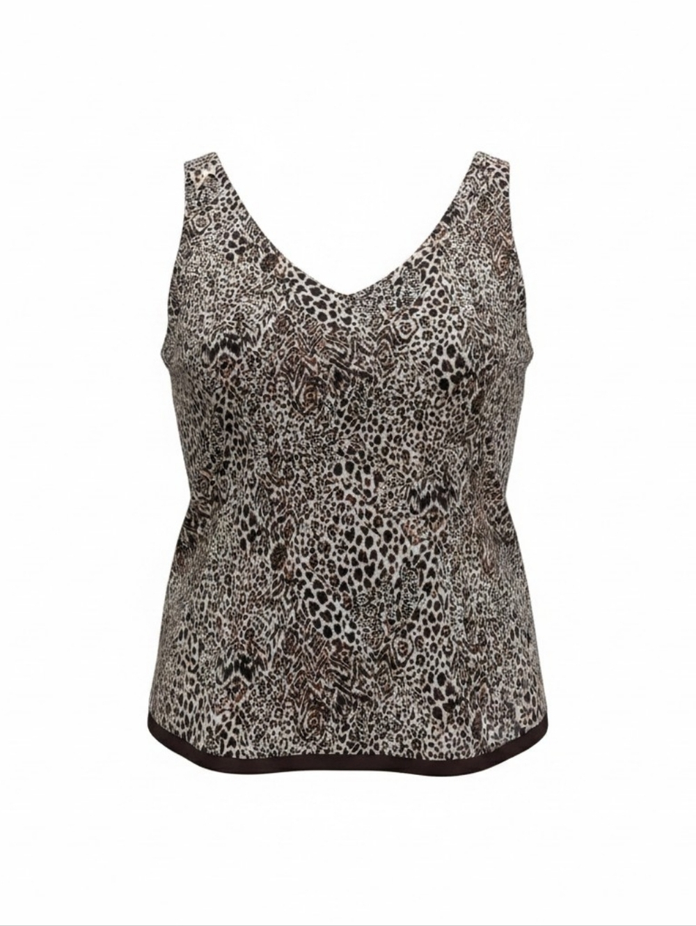 Lilly Pulitzer Leopard Print ReversibFlorin  Sleeveless Tunic in Brown and Cream